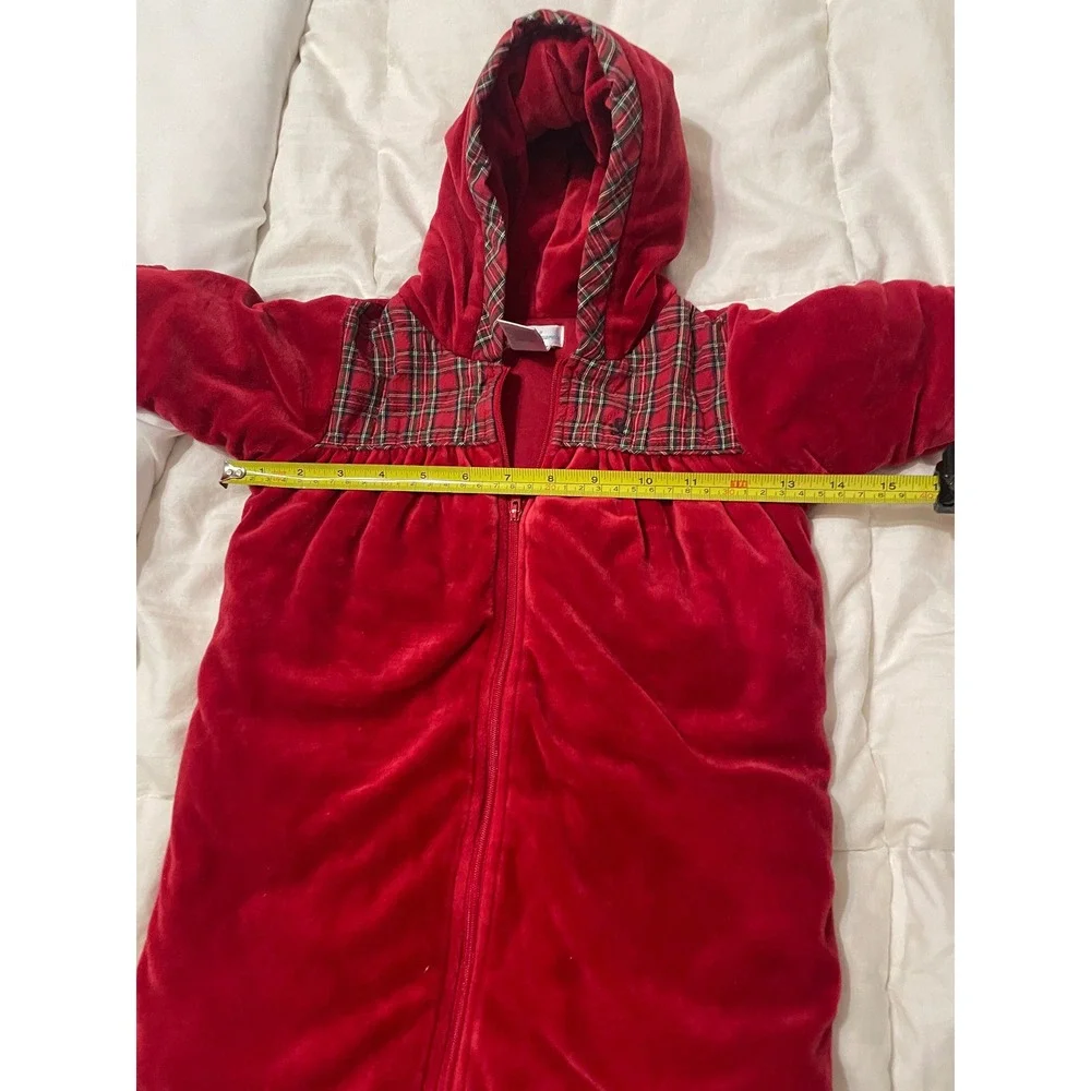 VTG Ralph Lauren Baby 1st Christmas Plaid outerwear coat zip up  0-6M Holiday